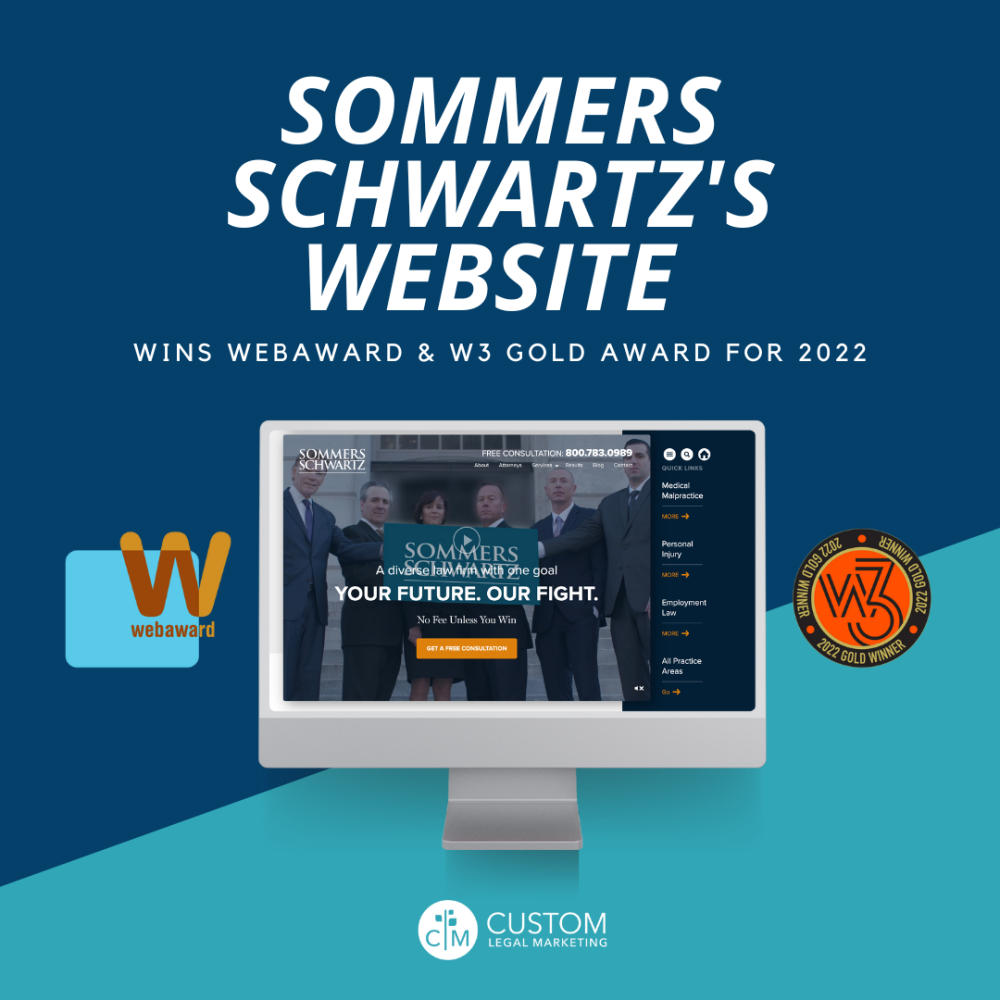 CLM Wins WebAward and W3 Award for Sommers Schwartz Website