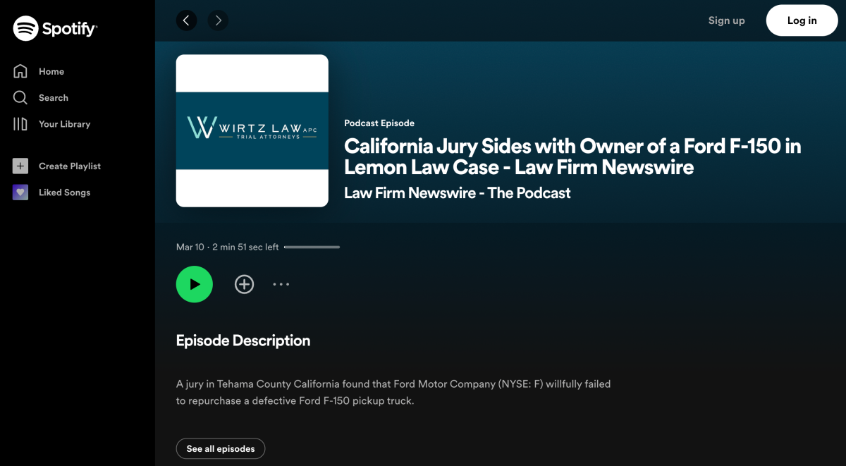 Listening to Law Firm Newswire Podcast