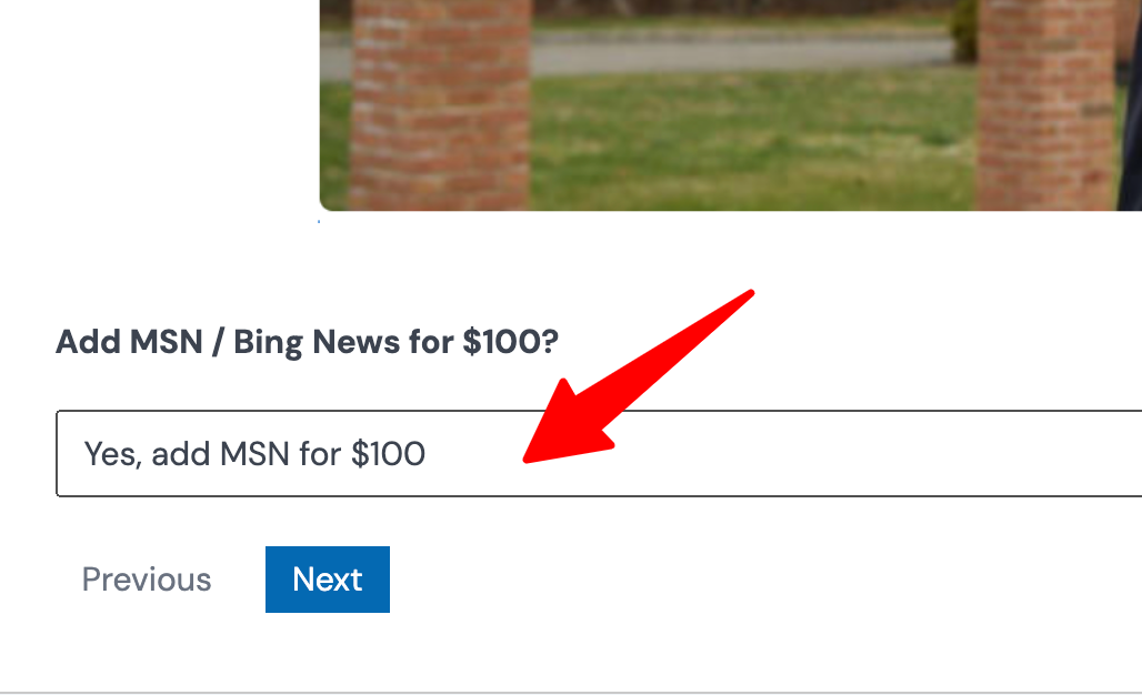 how to add MSN to your press release